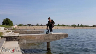 Yoga Girl Stalked and Fucked in Public Park by a Stranger. WetKelly